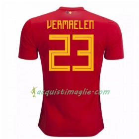 Divisa di Calcio Belgio Vermaelen 23 Prima Mondiali 2018